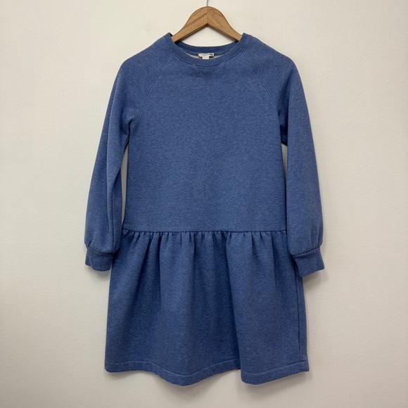Crewcuts Long Sleeve Sweatshirt Dress Blue Size 14 - Picture 1 of 9
